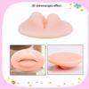 AIYUENCICI 2 Pcs 3D Tattoo Practice Lips, Soft Silicone Realistic Tattooing Fake Skin for Semi Permanent Make Up Microblading Lip Training Kit (Beige) view 2