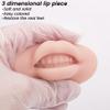 AIYUENCICI 2 Pcs 3D Tattoo Practice Lips, Soft Silicone Realistic Tattooing Fake Skin for Semi Permanent Make Up Microblading Lip Training Kit (Beige) view 4