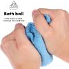 Beavorty 4-Pack Nylon Exfoliating Body Scrubber Bath Towels with Handles 39 Inch Japanese Style Shower Cloths for Dead Skin Removal on Neck Back Feet view 2