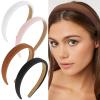 Wecoe Headbands for Women, Thick Padded Fabric Hair Bands, Comfortable Non-Slip Cute Fashion Hair Accessories, 0.9 Inch Width view 1