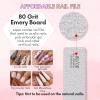 Makartt Nail File: 80/80 Grit Emery Boards for Nails, 10pcs Professional Washable Doubled Sides Coarse Toenail Filer Heavy Duty for Acrylic and Extension Gel Removal, Pedicure Manicure Tools view 3