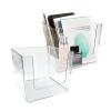 2 Pcs Acrylic Makeup Mask Paper Storage Box, 6.2x6.2x5.7 In Cover Desktop Cosmetics Debris Cotton Pad, Swabs, Sanitary Napkin Organizer, Transparent Dustproof Finishing Container view 1
