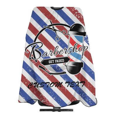 Custom Barber Cape Hairdresser Cape, Add Your Photo Text Logo Personalized Barbershop Salon Cape for Men, Customized Hair Cutting Cape for Home Salon Barbershop