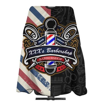 Custom Barber Cape Hairdresser Cape, Add Your Photo Text Logo Personalized Barber Salon Cape for Men, Customized Hair Cutting Cape for Home Salon Barbershop