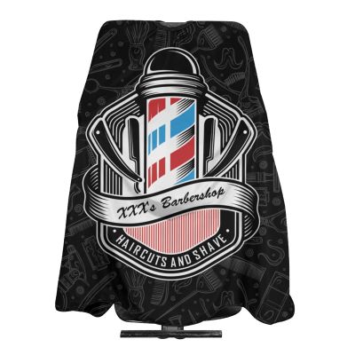 Custom Barber Cape Hairdresser Cape, Add Your Photo Text Logo Personalized Barbershop Salon Cape for Men, Customized Hair Cutting Cape for Home Salon Barbershop