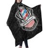 Custom Barber Cape Hairdresser Cape, Add Your Photo Text Logo Personalized Barbershop Salon Cape for Men, Customized Hair Cutting Cape for Home Salon Barbershop view 2