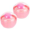 Beaupretty 2pcs Dusting Powder Box with Puff Case Powder Container for Body and Talc Portable Design for Travel and Home Use Storage view 2