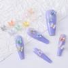 OIIKI 300pcs Cute 3D Butterfly Nail Charm, Glitter Charm for Nails Art, Resin Art Decorations Ornaments Gems for Acrylic DIY Craft Design Manicure Accessories view 1