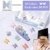 OIIKI 300pcs Cute 3D Butterfly Nail Charm, Glitter Charm for Nails Art, Resin Art Decorations Ornaments Gems for Acrylic DIY Craft Design Manicure Accessories view 2
