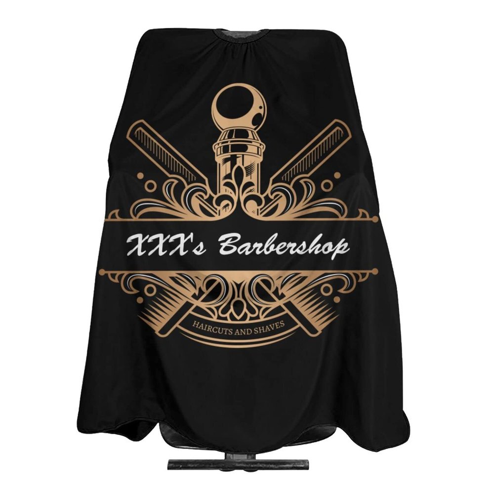 Custom Barber Cape Hairdresser Cape, Add Text Personalized Salon Cape for Men, Customized Hair Cutting Cape for Home Salon Barbershop
