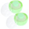 Beaupretty 2pcs Powder Puff Box Empty Makeup Powder Containers and Sturdy Design for Boys and Girls and Adults for Hot and Humid Weather view 1