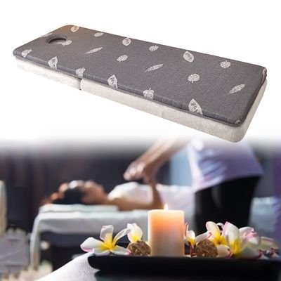 Beauty Bed Mattress Topper Trapezoidal Head Massage Table Mattress 5Cm Thicken Spa Bed Memory Foam Mattress Pad Non-Slip Lash Bed Cushion Cover with Breathing Hole,Grey,80x185cm
