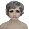Still ME Grace Full Wig 24-30 in CurlySynthetic Fiber, Side Part Full Wig (Salt & Pepper Grey with Silver Grey HL Front) view 1