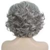 Still ME Grace Full Wig 24-30 in CurlySynthetic Fiber, Side Part Full Wig (Salt & Pepper Grey with Silver Grey HL Front) view 3