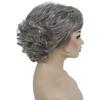 Still ME Grace Full Wig 24-30 in CurlySynthetic Fiber, Side Part Full Wig (Salt & Pepper Grey with Silver Grey HL Front) view 4