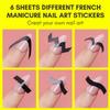 Makartt 12 PCS French Nail Art Stamper Kit,2 PCS Jelly Nail Stamper 4 PCS Silicone Replaceable Stamper Head and 6 Sheets French Manicure Edge Auxiliary Nail Guide Stickers For Gel Polish Design view 2