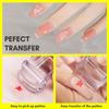 Makartt 12 PCS French Nail Art Stamper Kit,2 PCS Jelly Nail Stamper 4 PCS Silicone Replaceable Stamper Head and 6 Sheets French Manicure Edge Auxiliary Nail Guide Stickers For Gel Polish Design view 4