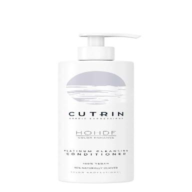 Cutrin Hohde Platinum Cleansing Conditioner 400 ml A Cleansing Conditioner for Bleached, Natural Blonde or Grey Hair