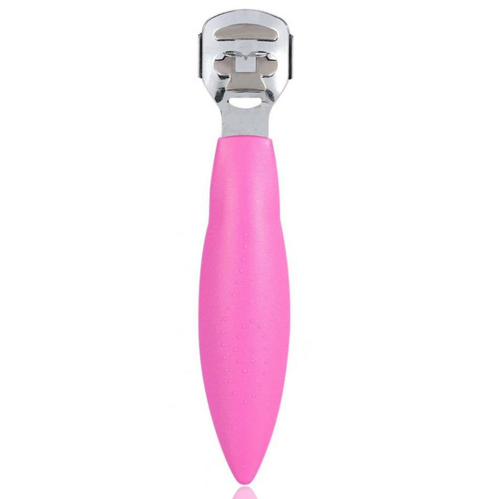 YNR Foot Scraper, Hard Skin Foot Shaver Foot File Pedicure Feet Care Set, Premium Stainless Steel Foot Care Tools for Dry Wet Foot Heel, Dead, Cracked Skin (Pink)