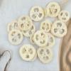 25Pcs Natural Loofah Slices of 2In, Reusable Natural Loofah Cuts for Cleaner Sponge Scrubber, Facial Soap Holder and DIY Customize Soap Tools for Wholesome Skin Care and Exfoliation with 1 Storage Bag view 3