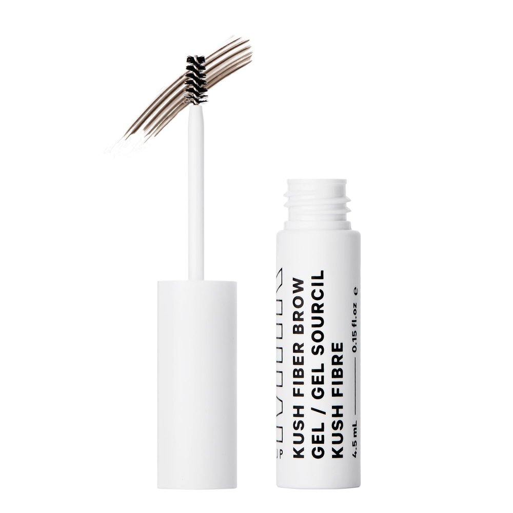 Milk Makeup KUSH Fiber Brow Gel  Tinted Gel Fluffs, Fills + Holds Eyebrows for a Fuller, Natural Look  Conditioning, Vegan Formula  Grind (Dark Brown), 0.15 oz