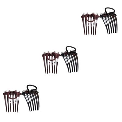 LALAFINA 12pcs Ponytail Hair Comb Versatile Hair Accessories for Easy Styling Adds Volume and Bounce to Ponytails Colors