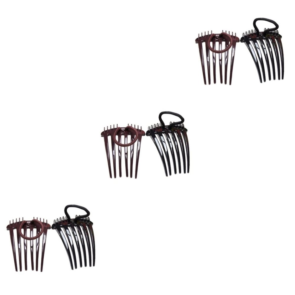 LALAFINA 12pcs Ponytail Hair Comb Versatile Hair Accessories for Easy Styling Adds Volume and Bounce to Ponytails Colors