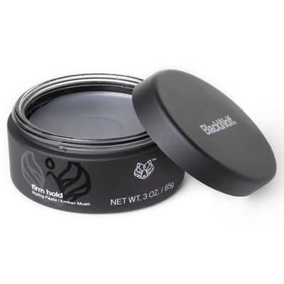 Black Wolf Hair Styling Paste for Men, Firm Hold Matte Finish, Water Based Hair Styling Product for All Hair Styles & Types - Barber Grade Non-Greasy & Long-Lasting Wax - Add Texture & Volume 3 oz