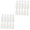 FRCOLOR 20pcs Plastic Squeeze Bottles Pe Material Dispenser Dropper Leakproof Sauce Bottle Cap for Ketchup Mustard Salad Dressing view 1