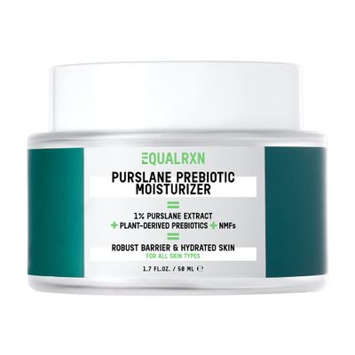 EqualRXN Purslane Prebiotic Moisturizer - Lightweight Daily Skin Repair Hydrating Gel-Cream with 1% Purslane Extract & Ceramide for All Skin Types