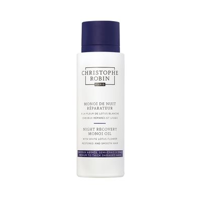 Christophe Robin Night Recovery Monoi Oil With White Lotus Flower - Intense Overnight Treatment 92g