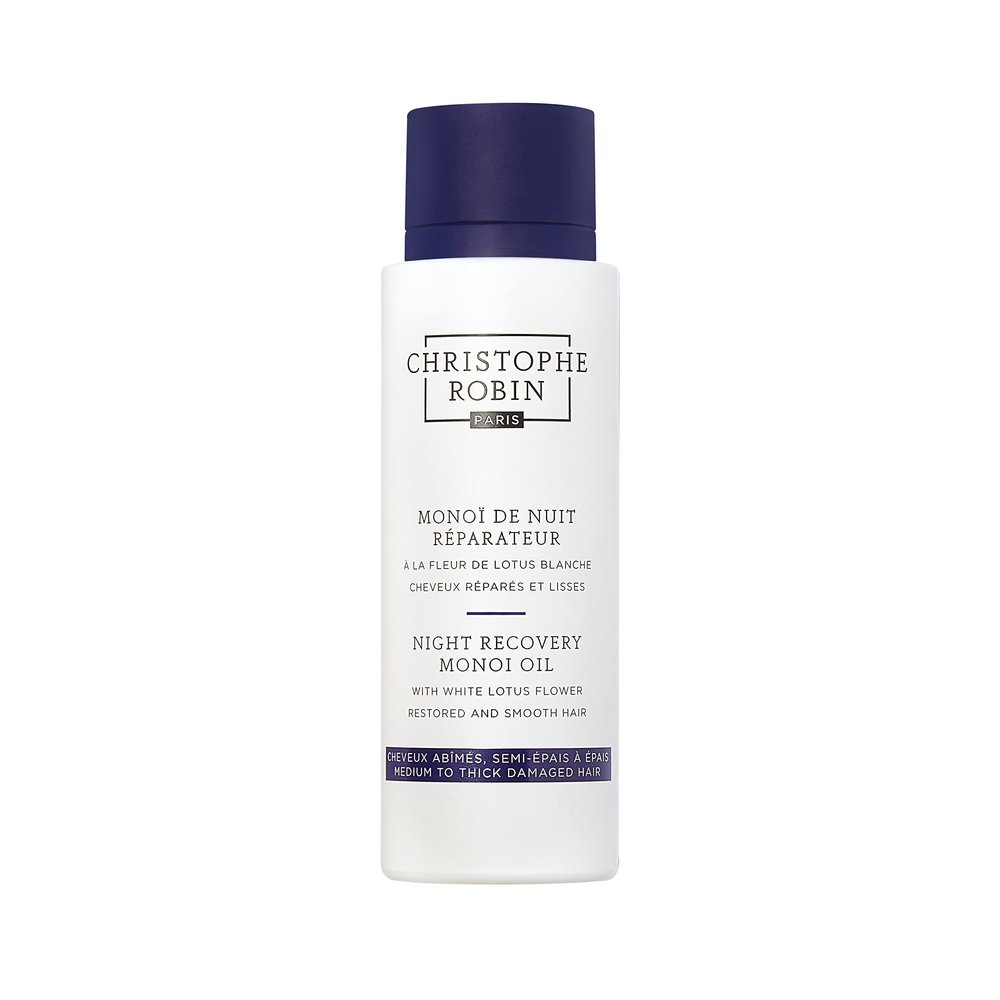 Christophe Robin Night Recovery Monoi Oil With White Lotus Flower - Intense Overnight Treatment 92g