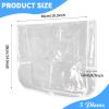 5 Pieces Chair Back Cover Salon Chair Cover Plastic Clear Round Chair Back Cover Prevents Damage to Spa/Salon Chair, Hairdressing Chair Back Covers Fits Most Standard Salon Chairs, Office Chairs view 2