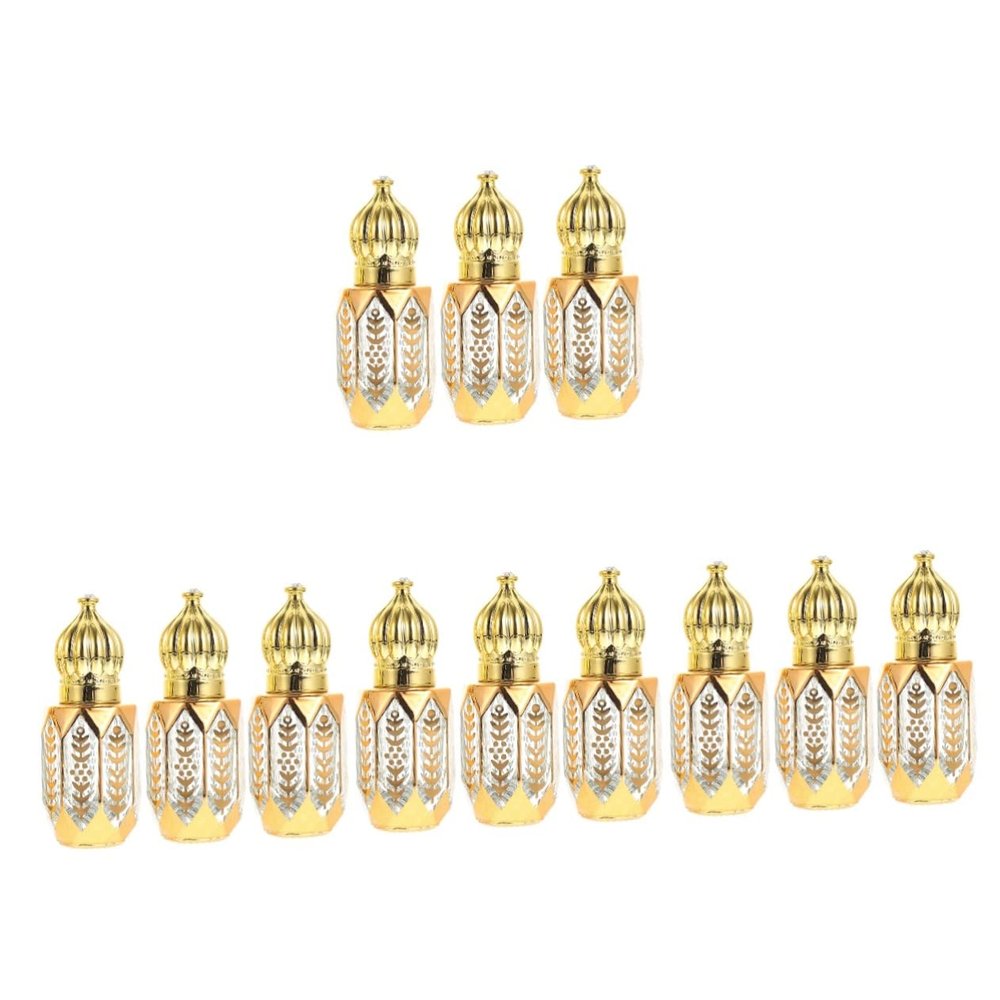 GLEAVI 4sets Cute Shape Roller Ball Bottles for Essential Oil Fantastic Perfume Container 3pcs*4