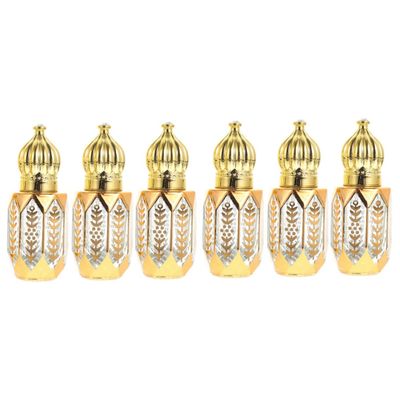 GLEAVI 2sets Essential Oil Rollers Perfume Containers Mini Bottles Travel Size Refillable 3pcs*2