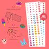 Omy Kawaii Nail Stickers for Kids - 200 Stickers, Waterproof, Durable, Fun, Creative Designs | Strong Enough to Last Through Hand Washing - Easy to Apply, Safe, Non-Toxic | Age 3 and Up view 3
