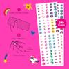 Omy Unicorn Nail Stickers for Kids - 200 Stickers, Waterproof, Durable, Fun, Creative Designs | Strong Enough to Last Through Hand Washing - Easy to Apply, Safe, Non-Toxic | Age 3 and Up view 3