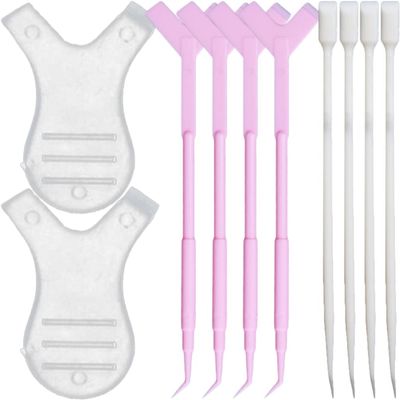 Beavorty 60pcs Eyelash Perm Tools Professional Grafting Brushes Lifting Sticks for Eyelash Extensions Comfortable Grip Makeup Application