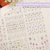 Zoance 20 Sheet 3D Nail Art Stickers, 3D Laser Silver/Rhinestones Design Luxury Self-Adhesive Nail Decals Customized Geometric&Stripe Line Nail Stickers for Women Gils Nail DIY Decoration Accessories view 3