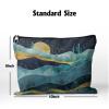Cafl Mountain Cactus Moon Makeup Bag Travel Large Boho Desert Cactus Cosmetic Bag Essentials Jewelry Skincare Zipper For Women-108 inch view 3