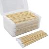 500PCS Gun Cleaning Swabs in Storage Case - 6 Inch Bamboo Handled Pistol Cleaner - Highly Absorbent Lint Free Swabs for Precision Clean, Applying view 1