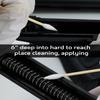 500PCS Gun Cleaning Swabs in Storage Case - 6 Inch Bamboo Handled Pistol Cleaner - Highly Absorbent Lint Free Swabs for Precision Clean, Applying view 4