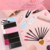 Disposable Applicators Kit With Makeup Puff, Mixing Palette, Artist Supplies, Accessories, Mascara Wands, Lip Brushes, Hair Clips, Powder Puffs for Face With Storage Box view 3