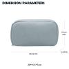 Long Keeper Cosmetic Bags for Women - Water Resistant Make Up Pouch Travel Zipper Toiletry Bag Makeup Organizer (Blue) view 2