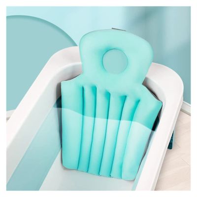 LIPPSY Full Body Bath Pillow with Back and Headrest Cushion, for Hot Tub Head Neck Shoulder Back Support,Bath Tub Pillows Rest 3D Air Mesh Breathable (Color : Blue, Size : S)