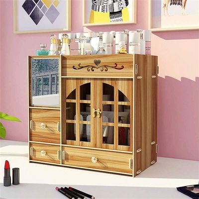 EKAYG Cosmetic Storage Box Rack Desktop Drawer Type Cosmetic Organizer Dressing Table Skin Care Product Storage Rack (C)