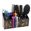 Flytreal Barber Scissor Shear Holder Box, Hair Salon Supplies Acessories Tool Station Desk Organizer Case, Combs Clips Scissors Stand Storage for Stylist Groomers Hairdressers (L-Black) view 1