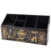 Flytreal Barber Scissor Shear Holder Box, Hair Salon Supplies Acessories Tool Station Desk Organizer Case, Combs Clips Scissors Stand Storage for Stylist Groomers Hairdressers (L-Black) view 3