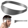 Neckline Shaving Template and Hair Trimming Guide, High-Grade Curved Durable Silicone Haircut Band for DIY Home Haircuts Fade and Taper Guide for Clippers-Gray view 1