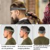 Neckline Shaving Template and Hair Trimming Guide, High-Grade Curved Durable Silicone Haircut Band for DIY Home Haircuts Fade and Taper Guide for Clippers-Gray view 3